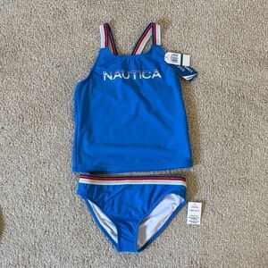 Nautica Kids Blue Swim Suit Tankini